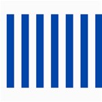 Vertical Stripes - White and Cobalt Blue 5  x 7  Photo Cards