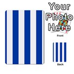 Vertical Stripes - White and Cobalt Blue Multi-purpose Cards (Rectangle)