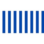 Vertical Stripes - White and Cobalt Blue YOU ARE INVITED 3D Greeting Card (8x4)