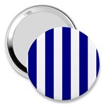 Vertical Stripes - White and Dark Blue 3  Handbag Mirror
