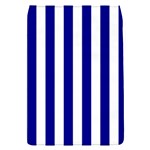 Vertical Stripes - White and Dark Blue Removable Flap Cover (S)