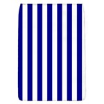 Vertical Stripes - White and Dark Blue Removable Flap Cover (L)