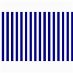 Vertical Stripes - White and Dark Blue Collage 12  x 18 