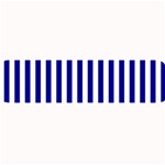 Vertical Stripes - White and Dark Blue Medium Bar Mat