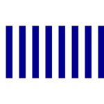 Vertical Stripes - White and Dark Blue YOU ARE INVITED 3D Greeting Card (8x4)
