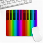 Rainbow Piano Keyboard  Large Mousepad