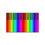 Rainbow Piano Keyboard  Sticker (Rectangular)