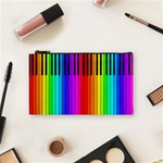 Rainbow Piano Keyboard  Cosmetic Bag (Small)