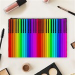 Rainbow Piano Keyboard  Cosmetic Bag (Large)