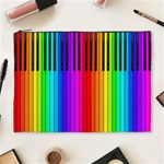 Rainbow Piano Keyboard  Cosmetic Bag (XL)