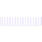 Vertical Stripes - White and Pastel Violet Flano Scarf (Small)