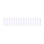 Vertical Stripes - White and Pastel Violet Flano Scarf (Mini)