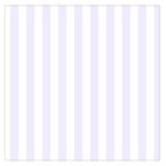 Vertical Stripes - White and Pastel Violet Large Satin Scarf (Square)