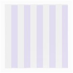 Vertical Stripes - White and Pastel Violet Medium Glasses Cloth (2 Sides)