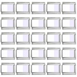 Vertical Stripes - White and Pastel Violet 9mm Italian Charm (25 pack)