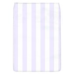 Vertical Stripes - White and Pastel Violet Removable Flap Cover (S)