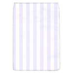 Vertical Stripes - White and Pastel Violet Removable Flap Cover (L)