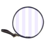 Vertical Stripes - White and Pastel Violet Classic 20-CD Wallet