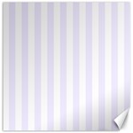 Vertical Stripes - White and Pastel Violet Canvas 12  x 12 
