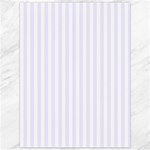 Vertical Stripes - White and Pastel Violet Canvas 36  x 48 
