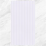 Vertical Stripes - White and Pastel Violet Canvas 40  x 72 