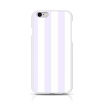 Vertical Stripes - White and Pastel Violet Apple iPhone 6/6S Silicone Case (Transparent)