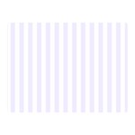 Vertical Stripes - White and Pastel Violet Double Sided Flano Blanket (Mini)