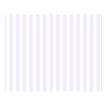 Vertical Stripes - White and Pastel Violet Double Sided Flano Blanket (Large)