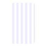Vertical Stripes - White and Pastel Violet Memory Card Reader (Rectangular)