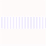 Vertical Stripes - White and Pastel Violet Medium Bar Mat