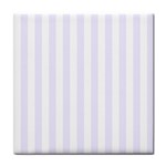Vertical Stripes - White and Pastel Violet Face Towel