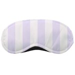 Vertical Stripes - White and Pastel Violet Sleeping Mask