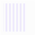 Vertical Stripes - White and Pastel Violet Small Garden Flag (Two Sides)