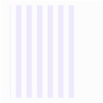 Vertical Stripes - White and Pastel Violet Large Garden Flag (Two Sides)