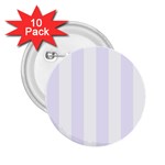 Vertical Stripes - White and Pastel Violet 2.25  Button (10 pack)