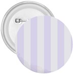 Vertical Stripes - White and Pastel Violet 3  Button