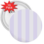 Vertical Stripes - White and Pastel Violet 3  Button (10 pack)