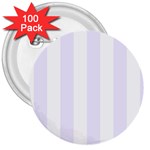 Vertical Stripes - White and Pastel Violet 3  Button (100 pack)