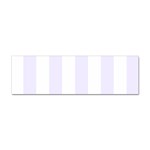 Vertical Stripes - White and Pastel Violet Sticker (Bumper)