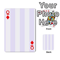 Queen Vertical Stripes Front - DiamondQ