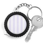 Vertical Stripes - White and Pastel Violet Measuring Tape
