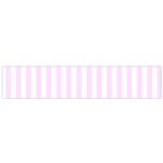 Vertical Stripes - White and Pale Thistle Violet Flano Scarf (Small)