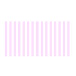 Vertical Stripes - White and Pale Thistle Violet Satin Wrap