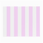 Vertical Stripes - White and Pale Thistle Violet Small Glasses Cloth