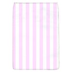 Vertical Stripes - White and Pale Thistle Violet Removable Flap Cover (L)
