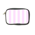Vertical Stripes - White and Pale Thistle Violet Coin Purse