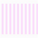 Vertical Stripes - White and Pale Thistle Violet Collage 8  x 10 
