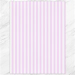 Vertical Stripes - White and Pale Thistle Violet Canvas 36  x 48 