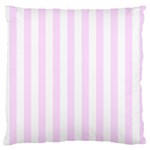 Vertical Stripes - White and Pale Thistle Violet Standard Flano Cushion Case (One Side)