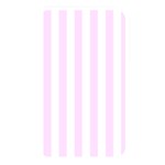 Vertical Stripes - White and Pale Thistle Violet Memory Card Reader (Rectangular)
